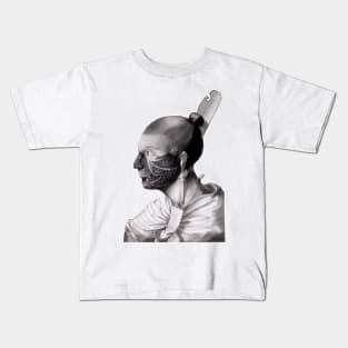 Native boy with tattoo on his face Kids T-Shirt